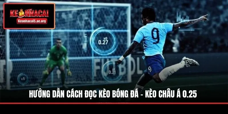 Hướng dẫn cách đọc kèo bóng đá - Kèo châu Á 0.25